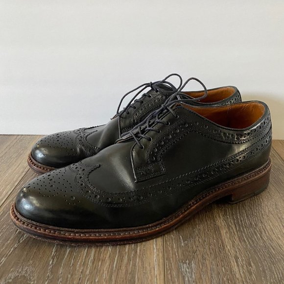 J. Crew Shoes | J. Crew Ludlow Wingtip Brogue Dress Oxfords Shoes Men's US 10.5 D 09494 Black | Color: Black | Size: 10.5 | Varietywear's Closet